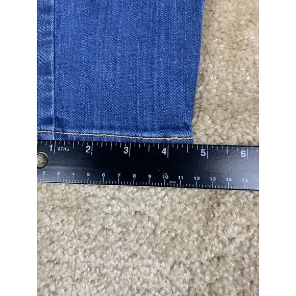Old Navy Womens Size 2 Petite Rockstar Super Skinny Whiskered Blue Jeans #662 - Picture 10 of 11
